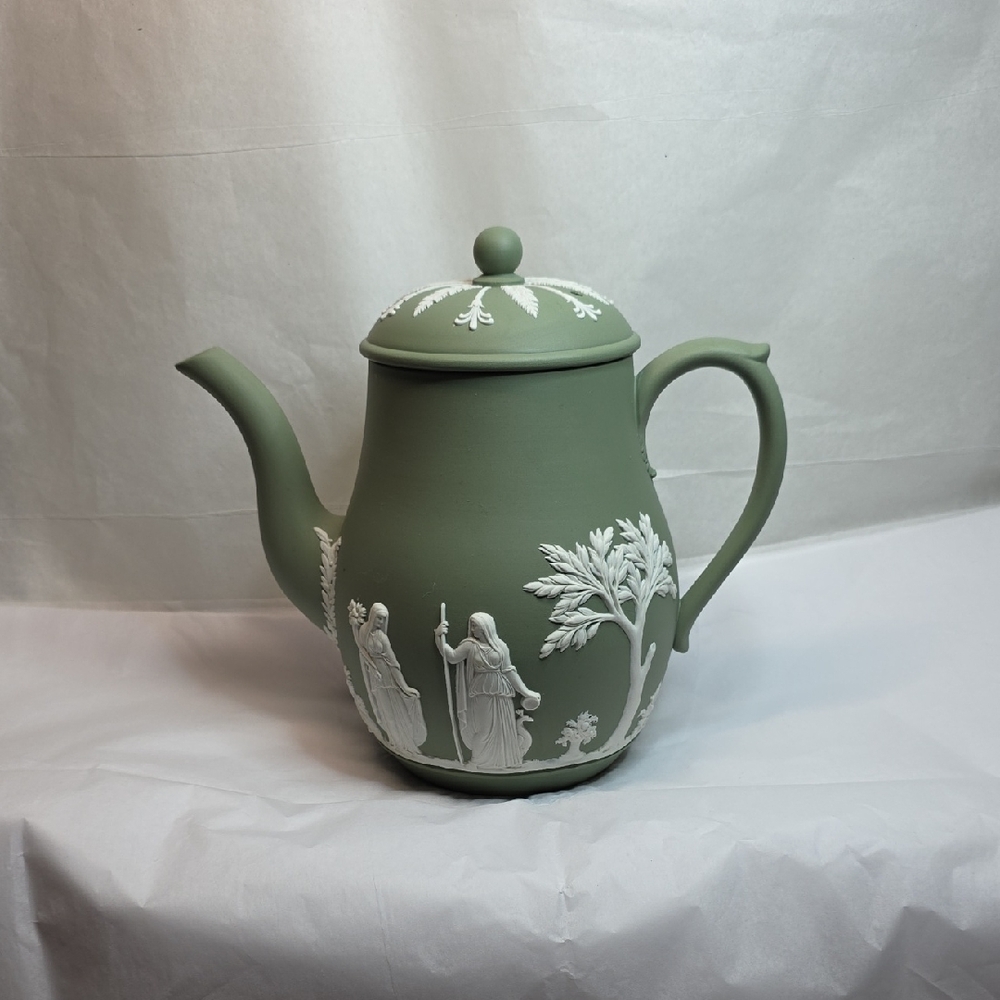 Sage Green Wedgwood Teapot